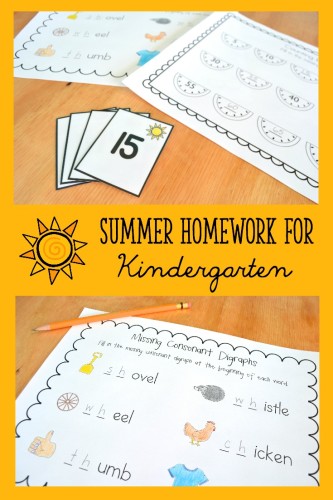 Summer Homework for Kinder Collage 3