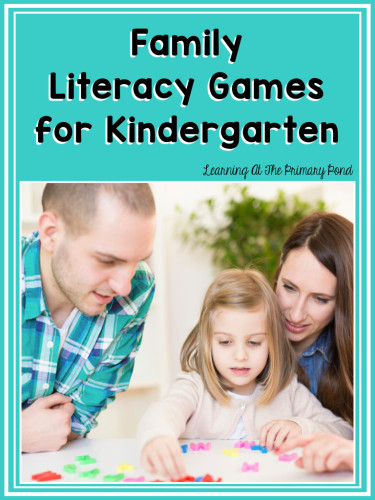 Family Literacy Games for Kindergarten Cover.001