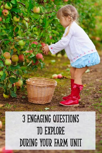 Ideas, activities, and engaging questions for your farm unit!  Perfect for preschool, K, or first grade.