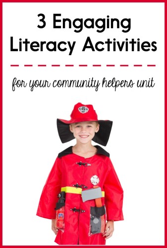 This post has 3 different activities you can do to integrate a community helpers theme with your literacy block! Click through to read about vocabulary activities, shared writing activities, and more.