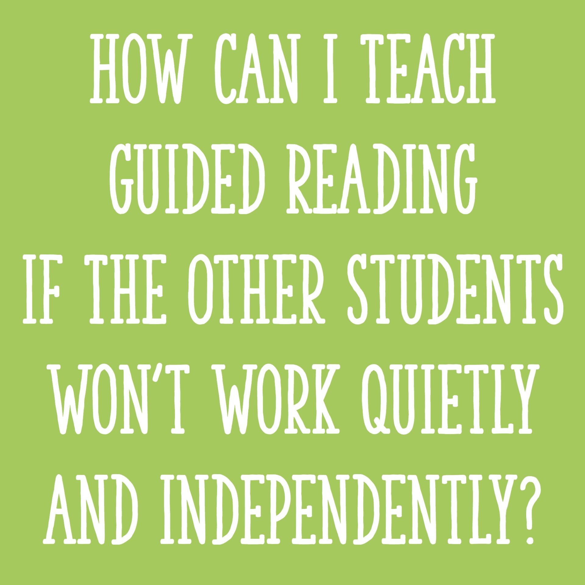 How do you teach reading?