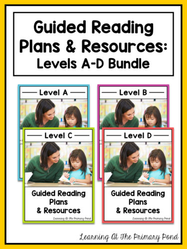 Kindergarten guided reading bundle from Learning At The Primary Pond