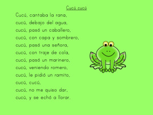 We used these Spanish folk songs as shared reading in my Kindergarten classroom!