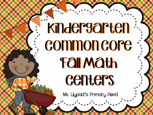 Kindergarten Fall Math Centers Pack.001