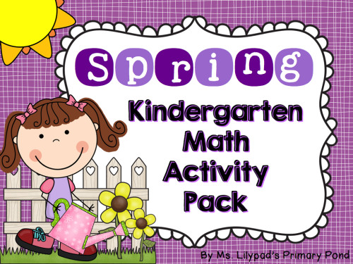 Kindergarten Spring Math Centers.001