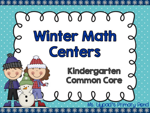 Kindergarten Winter Math Centers PREVIEW.001