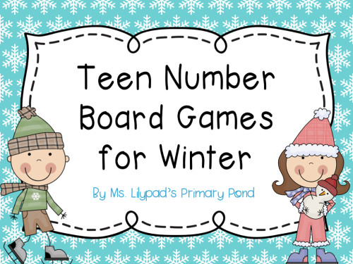 Teen Number Board Games for Winter.001