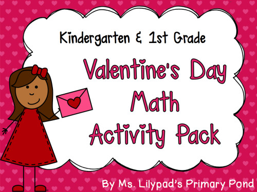 Valentine's Day Math Centers for K-1.001