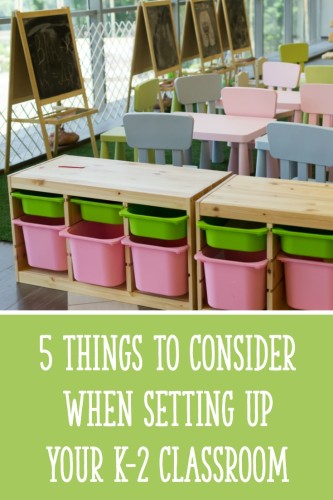 Make sure to think about these 5 things when you are setting up your classroom!