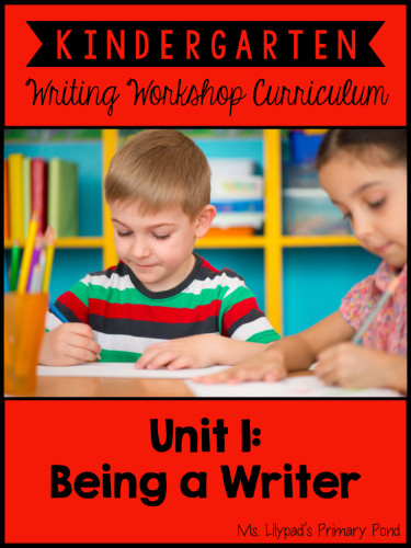 This is the unit I use to launch my Kindergarten writing workshop! We spend the first couple of weeks learning procedures and routines, drawing with details, and labeling pictures.