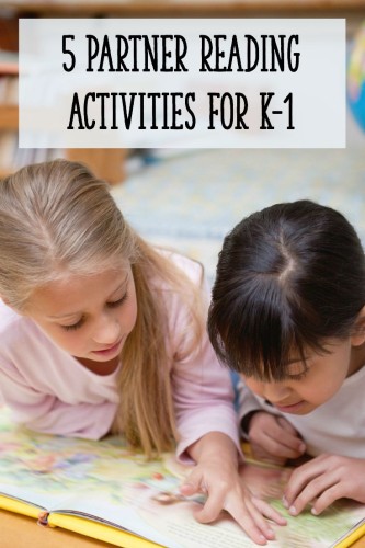 Kindergarteners and first graders can learn so much from partner reading! Read this post for 5 activities that go beyond taking turns reading.