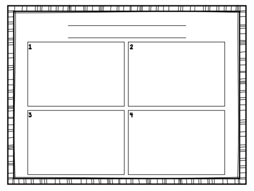 Download these blank comic strip templates to have your students create their own comics!