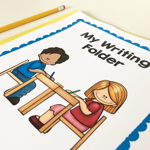 Click through to the post to read why this teacher always uses writing folders instead of writing journals - and download a ton of writing folder printable for free!