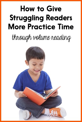 Struggling readers need a LOT of time to practice real reading. This post has tips for helping you create more time for reading in your classroom, as well as overcome common obstacles!