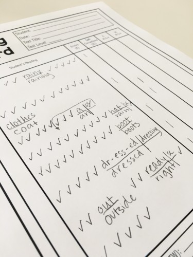 This post shows you how to take and analyze a running record and even includes a demonstration video!