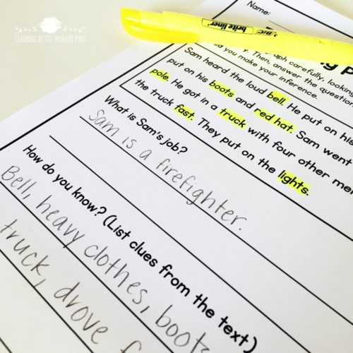 This post has tons of detailed ideas for teaching inferring - and several different lessons and activities you can download for FREE! These resources will help you teach Kindergarten, first, or second grade students to make inferences.