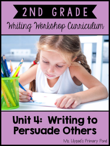 Opinion and Persuasive Writing Lessons for Second Grade