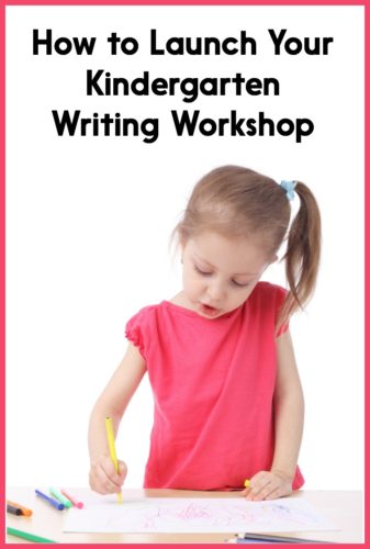 This post walks you through an easy, step-by-step process for setting up your Kindergarten writing workshop! It's great for the beginning of the year or anytime you want to try a writing workshop approach with your Kindergarteners.
