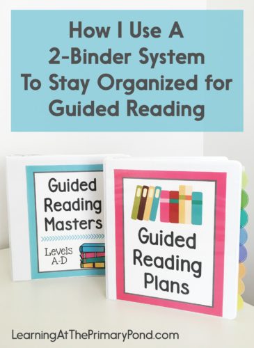 This is the ONLY guided reading organization system that really works for me! I finally have all of my materials organized.