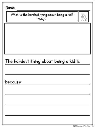 This writing resource has paper options with or without sentence starters so that you can differentiate for your students.