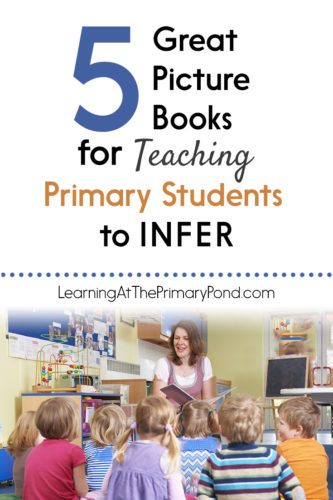 This post has 5 great books for teaching primary students to make inferences! Also included are comprehension questions for Kindergarten, first grade, or second grade.