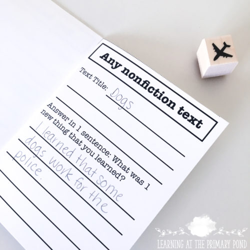 In this activity, students each get a passport and track the texts they listen to throughout the year. Read the blog post for listening center and other literacy center ideas!