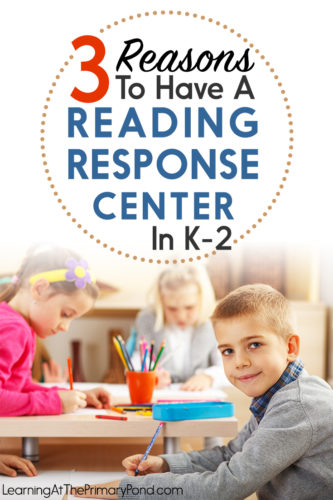 Get reading response activity ideas in this blog post for kindergarten, first grade, or second grade! Perfect for literacy centers!