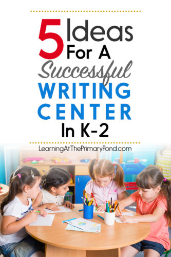 This post has ideas for your writing center! Perfect for kindergarten, first grade, or second grade.