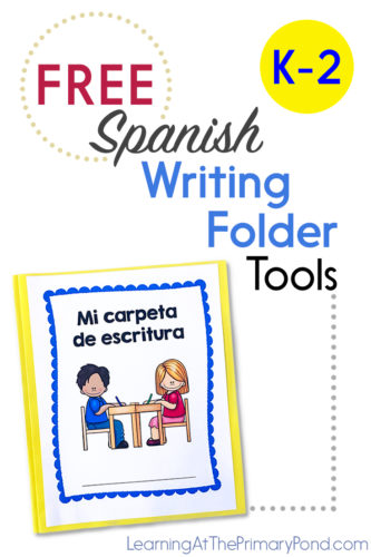 Are you teaching writing in Spanish? Download these FREE writing folder tools for Kindergarten, first, and second grade!