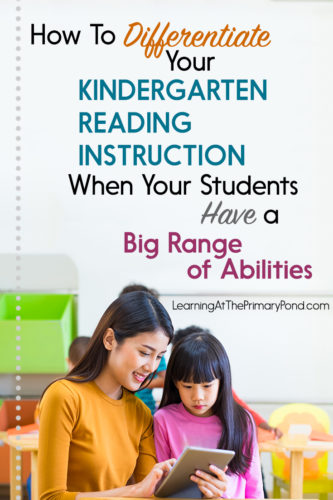 Differentiating instruction in kindergarten