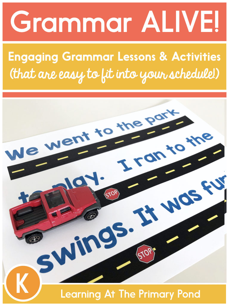 Grammar ALIVE! Engaging grammar lessons and activities for Kindergarten that are easy to fit into your busy schedule.