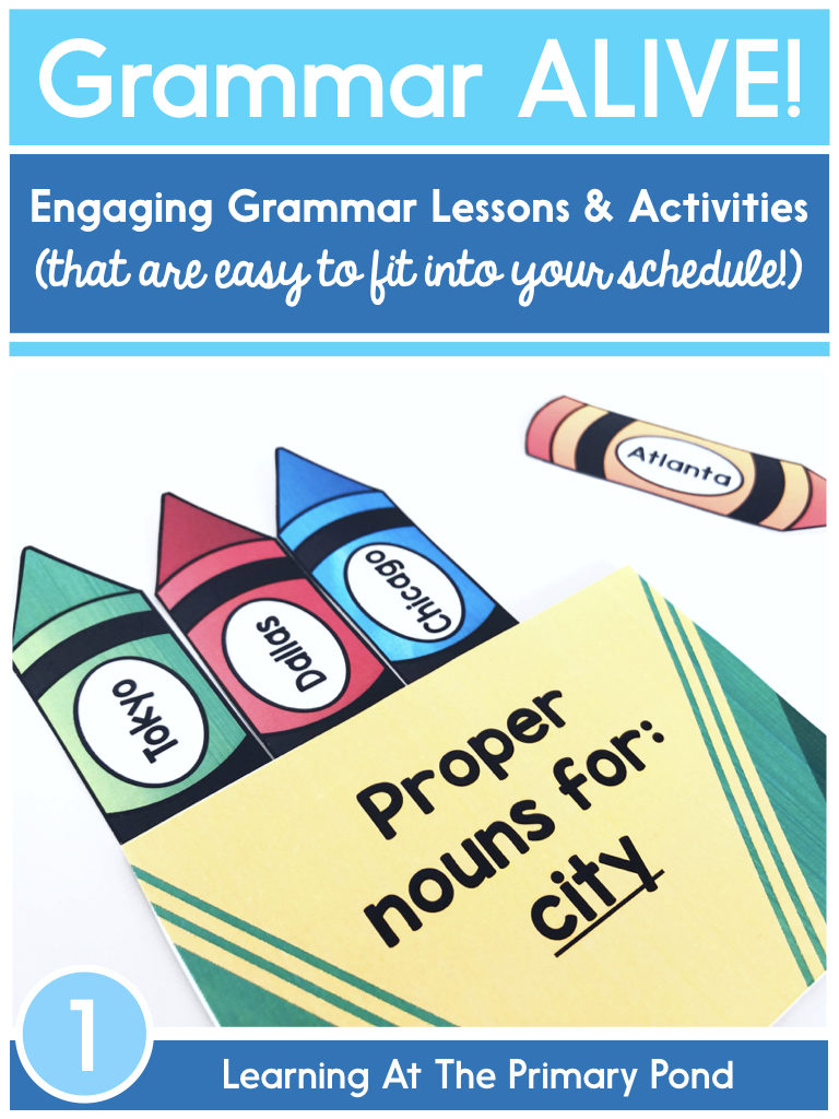 Grammar ALIVE! Engaging grammar lessons and activities for first grade that are easy to fit into your busy schedule.