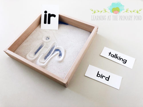 This multisensory phonics activity uses sand writing to have students practice word “chunks” and spelling patterns! 