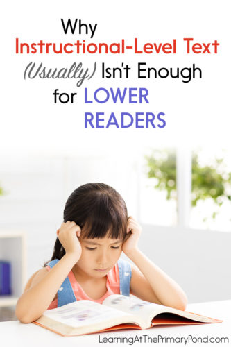 We often have students read instructional level text during guided reading. That's not a bad thing! But it's usually not enough for lower readers to bridge the gap and catch up to their peers. In this blog post, I explain a simple strategy to help struggling readers catch up!