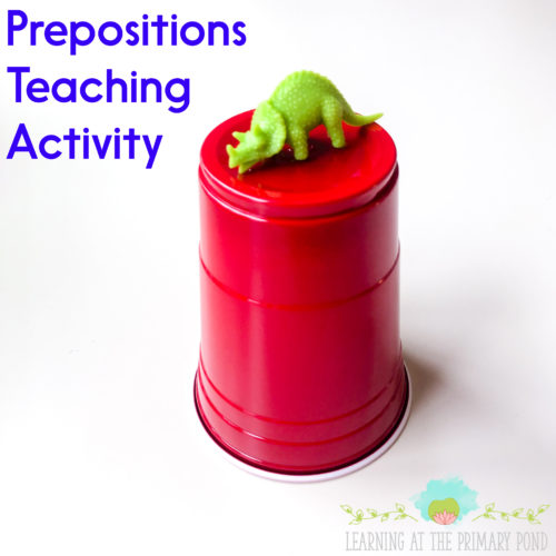 Do you need some low-prep or no-prep activities for teaching prepositions in Kindergarten, 1st grade, or 2nd grade? Here are 5 fun easy activities to use!