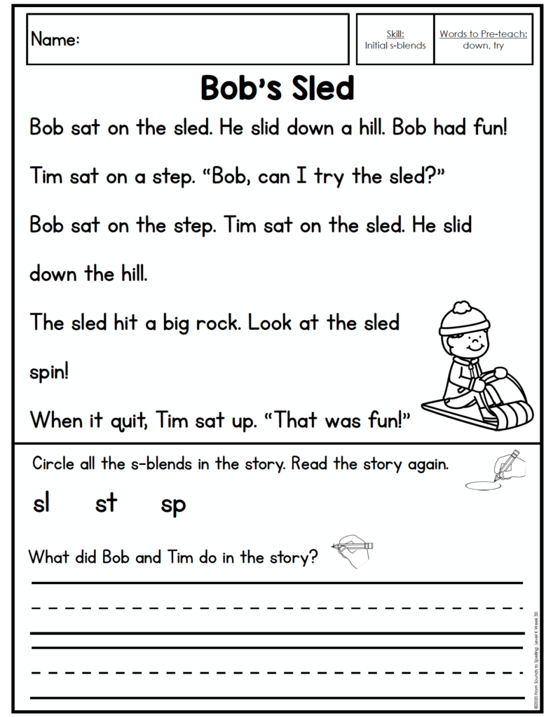 This is an example of a decodable or phonics-controlled text. This blog post explains what a decodable text is and discusses the science of reading!