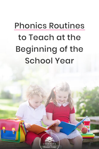 Teaching your students routines can be a BIG time saver in the classroom. Find out what routines to teach for phonics and word study instruction at the beginning of the year. Whether you teach Kindergarten, first grade, or second grade, there are plenty of instructional activities for you to use!