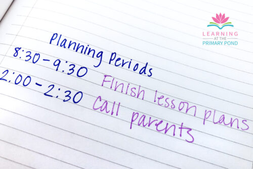 Do you end up wasting a lot of your teacher planning periods? As a teacher, staying organized and lesson planning are so time consuming. We have to make the most of every minute we have! Read this blog post for lots of concrete strategies about how to make the most of your teacher prep time.