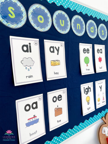 This is how I display vowel teams in first or second grade! 