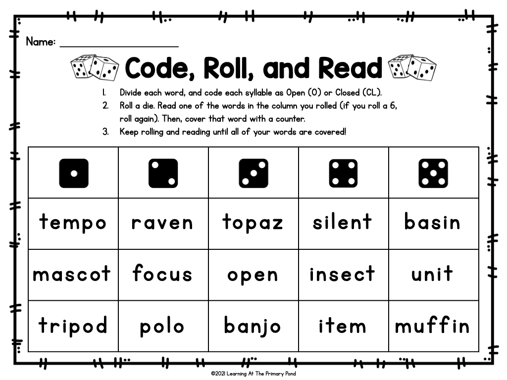 How to Teach Students to Divide Words into Syllables - Learning at