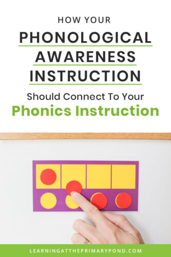 Phonological awareness and phonics aren't the same thing - but your instruction in one of these areas should still be connected to the other! In this blog post, you'll learn how to speed up students' reading growth by connecting your phonological awareness and phonics lessons.