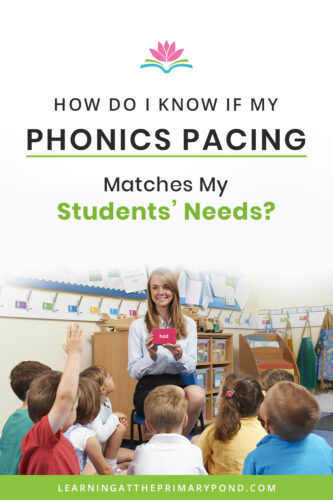 No matter what phonics curriculum you use, it’s important to think about pacing. In this post, I’ll share how to determine a starting point for your phonics instruction, when to move on to a new skill, and also when to reteach a skill. 