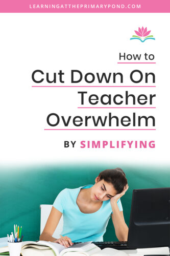 Teacher overwhelm is a big problem - between lesson planning, prepping, teaching, parent communication, and everything else, it can feel like too much! Read this blog post to learn how to simplify your lesson planning and prep routines so that you can cut down on teacher overwhelm and enjoy your job again!
