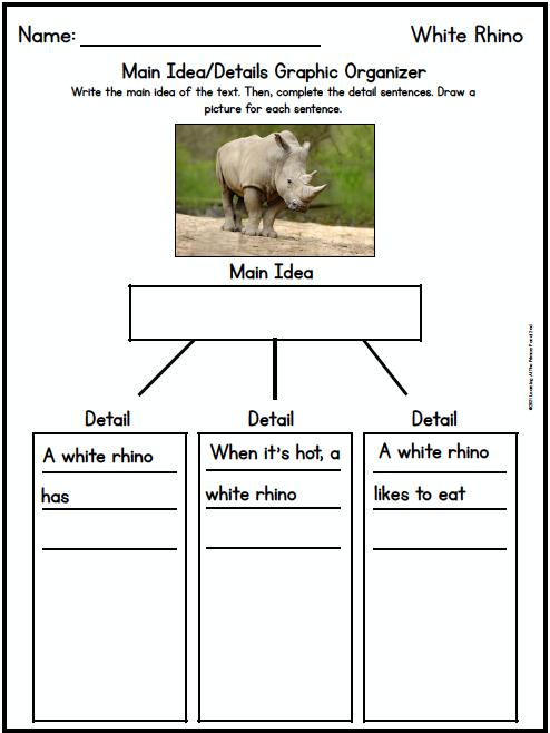 Identifying main idea and details is a core reading comprehension skill. This blog post includes ways to teach and review main idea and details with your Kindergarten, first grade, and second grade students.