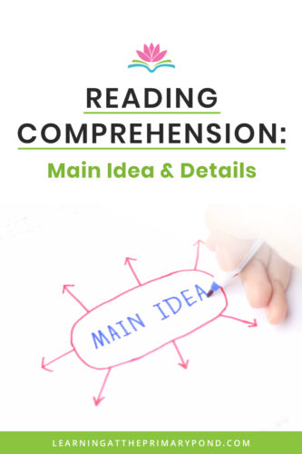 Helping students identify the main idea and details in a text is one important way to synthesize what they've read. In this blog, I'll explain how I'd teach main idea and details and provide ideas on how to support your Kindergarten, first grade, and second grade students.