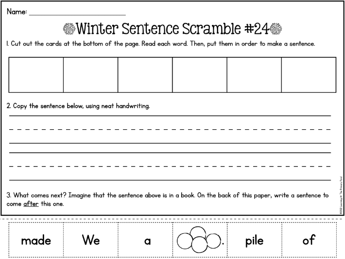 Sentence structure helps students understand the basics of speaking fluently and writing cohesively. In this blog, I'll explain sentence structure and provide some activities to teach it in your Kindergarten, 1st grade, and 2nd grade classrooms.