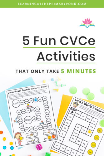 Are you looking for ways to help students read and write CVCe words? In this blog, I'll give 5 fun and quick ways to teach your students long vowel words with the silent e!