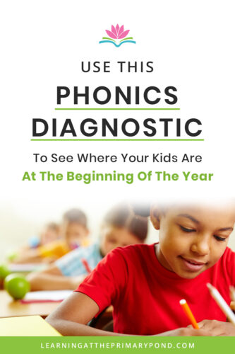 Knowing your students' strengths and areas of growth is so important in starting your year up for success. In this blog post, I'll walk you through a phonics diagnostic assessment and then explain what to do with the data. 