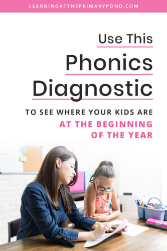 Knowing your students' strengths and areas of growth is so important in starting your year up for success. In this blog post, I'll walk you through a phonics diagnostic assessment and then explain what to do with the data. 
