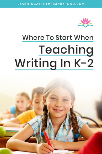 In this blog post, I'll give you tips on how to start the year for teaching writing in Kindergarten, 1st, and 2nd grade.